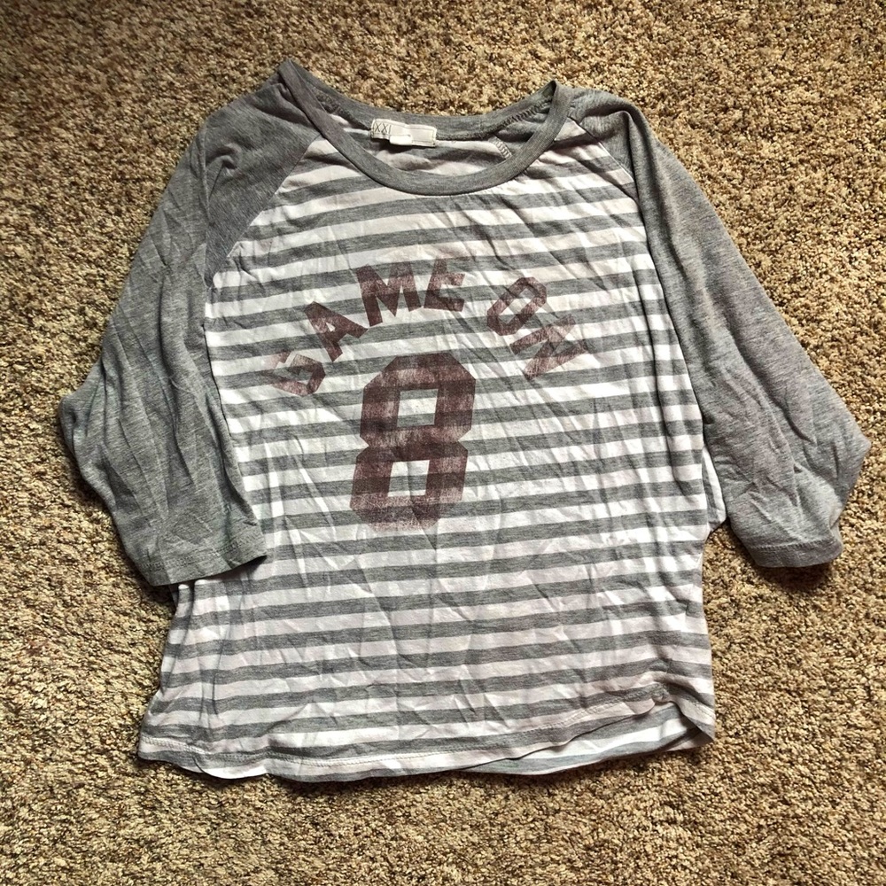 XXI Youth Striped Short Sleeve Shirt
